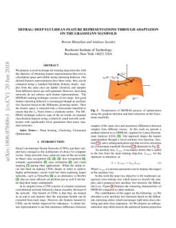 DEFRAG: Deep Euclidean Feature Representations through Adaptation on the
  Grassmann Manifold