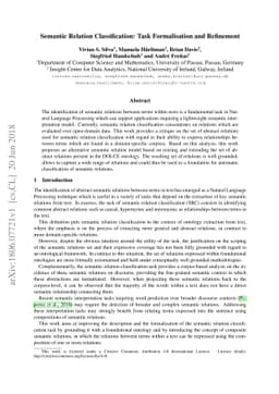 Semantic Relation Classification: Task Formalisation and Refinement