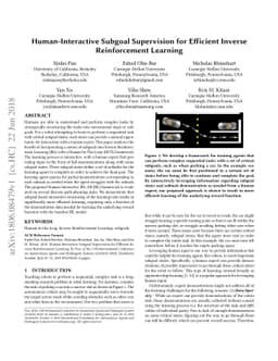 Human-Interactive Subgoal Supervision for Efficient Inverse
  Reinforcement Learning