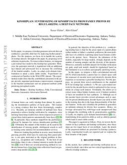 KinshipGAN: Synthesizing of Kinship Faces From Family Photos by
  Regularizing a Deep Face Network