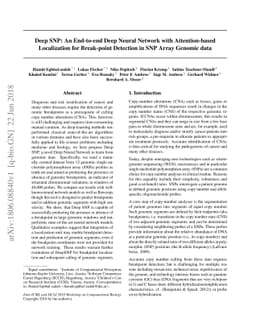 Deep SNP: An End-to-end Deep Neural Network with Attention-based
  Localization for Break-point Detection in SNP Array Genomic data