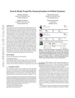 Search Rank Fraud De-Anonymization in Online Systems