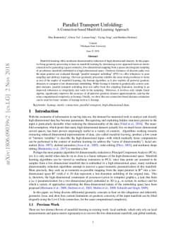 Parallel Transport Unfolding: A Connection-based Manifold Learning
  Approach