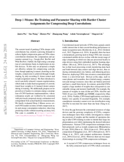 Deep $k$-Means: Re-Training and Parameter Sharing with Harder Cluster
  Assignments for Compressing Deep Convolutions