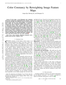 Color Constancy by Reweighting Image Feature Maps
