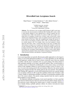 Diversified Late Acceptance Search
