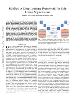SkinNet: A Deep Learning Framework for Skin Lesion Segmentation