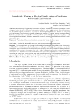 Sounderfeit: Cloning a Physical Model using a Conditional Adversarial
  Autoencoder