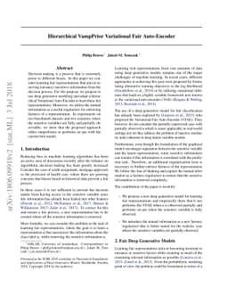 Hierarchical VampPrior Variational Fair Auto-Encoder