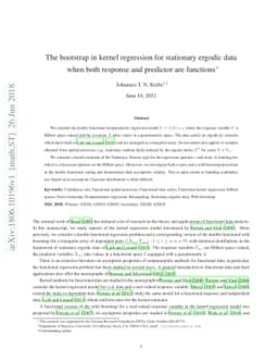 The bootstrap in kernel regression for stationary ergodic data when both
  response and predictor are functions