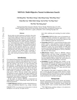MONAS: Multi-Objective Neural Architecture Search using Reinforcement
  Learning