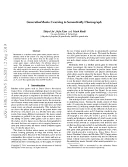 GenerationMania: Learning to Semantically Choreograph