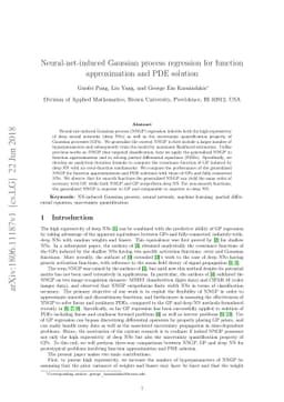Neural-net-induced Gaussian process regression for function
  approximation and PDE solution