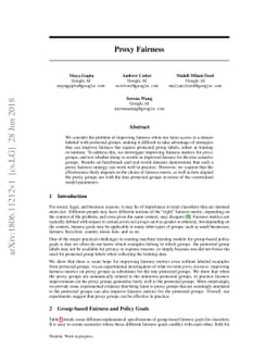 Proxy Fairness