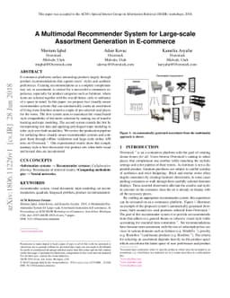 A Multimodal Recommender System for Large-scale Assortment Generation in
  E-commerce
