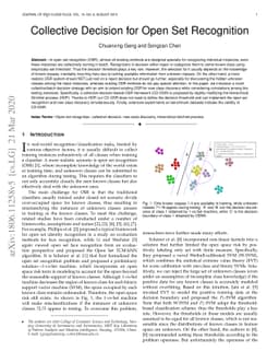 Collective decision for open set recognition