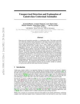 Unsupervised Detection and Explanation of Latent-class Contextual
  Anomalies