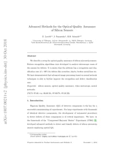 Advanced Methods for the Optical Quality Assurance of Silicon Sensors