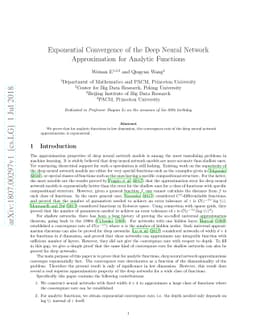 Exponential Convergence of the Deep Neural Network Approximation for
  Analytic Functions