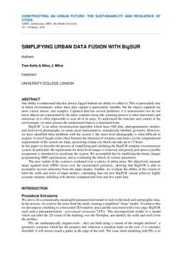 Simplifying Urban Data Fusion with BigSUR