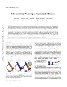 Solid Geometry Processing on Deconstructed Domains