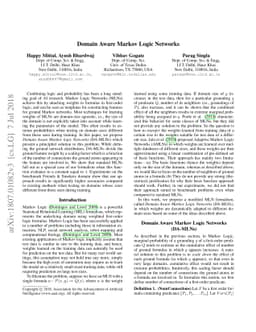 Domain Aware Markov Logic Networks