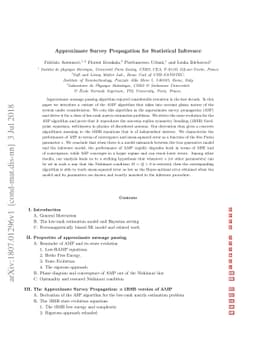 Approximate Survey Propagation for Statistical Inference