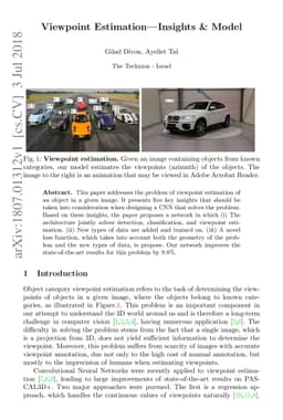 Viewpoint Estimation-Insights & Model