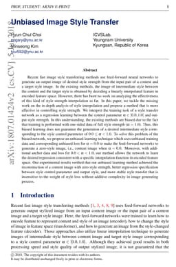 Unbiased Image Style Transfer