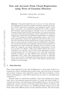 Fast and Accurate Point Cloud Registration using Trees of Gaussian
  Mixtures