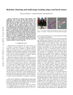 Real-time clustering and multi-target tracking using event-based sensors