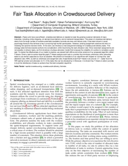 Fair Task Allocation in Crowdsourced Delivery