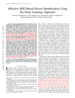 Affective EEG-Based Person Identification Using the Deep Learning
  Approach