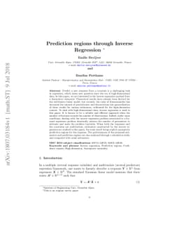 Prediction regions through Inverse Regression