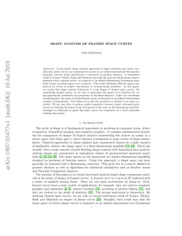 Shape analysis of framed space curves