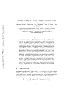 Understanding VAEs in Fisher-Shannon Plane