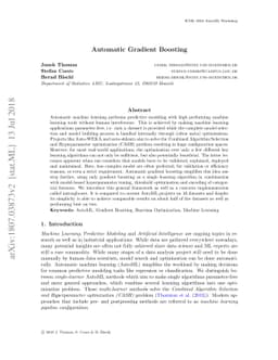 Automatic Gradient Boosting