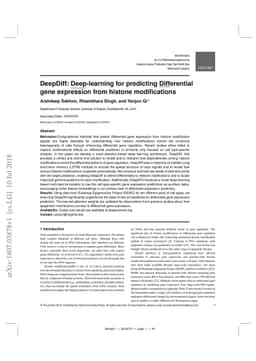 DeepDiff: Deep-learning for predicting Differential gene expression from
  histone modifications