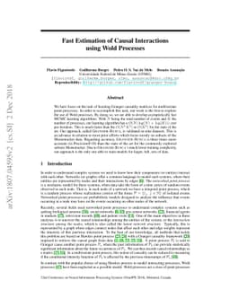 Fast Estimation of Causal Interactions using Wold Processes