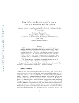 Rule Induction Partitioning Estimator