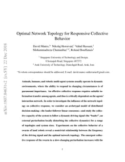 Optimal Network Topology for Effective Collective Response