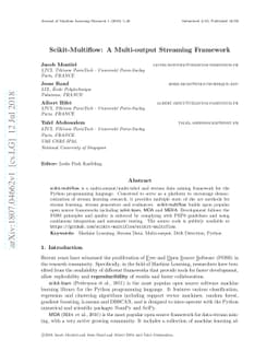 Scikit-Multiflow: A Multi-output Streaming Framework