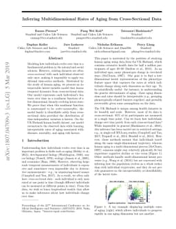 Inferring Multidimensional Rates of Aging from Cross-Sectional Data