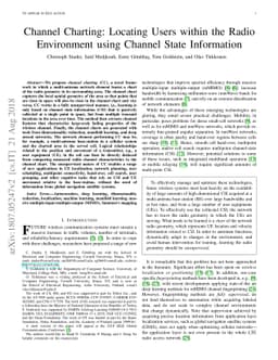 Channel Charting: Locating Users within the Radio Environment using
  Channel State Information