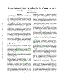 Beyond Data and Model Parallelism for Deep Neural Networks