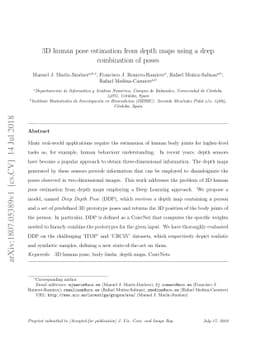 3D human pose estimation from depth maps using a deep combination of
  poses