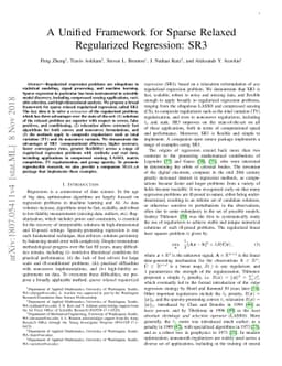 A Unified Framework for Sparse Relaxed Regularized Regression: SR3