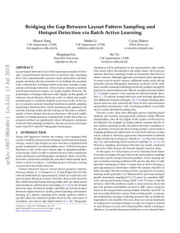 Bridging the Gap Between Layout Pattern Sampling and Hotspot Detection
  via Batch Active Learning