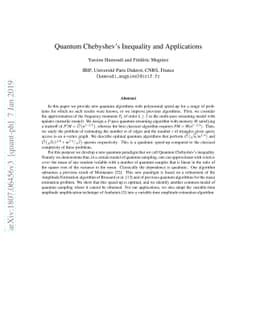 Quantum Chebyshev's Inequality and Applications