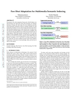 Few-Shot Adaptation for Multimedia Semantic Indexing